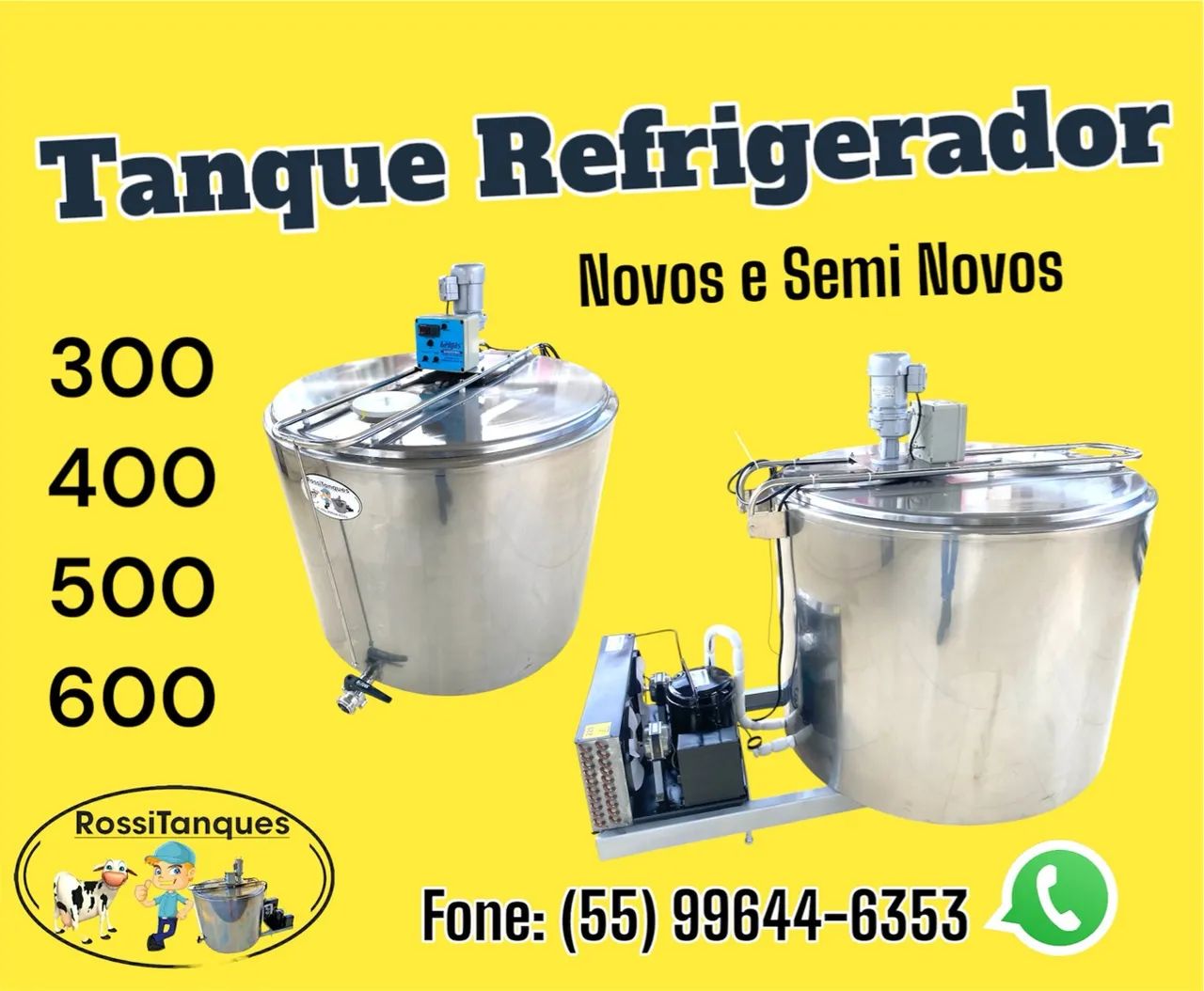 Tanque Inox Revisado Pronto pra uso 300 Litros Refrigeração  Leite 220v - Foto 4