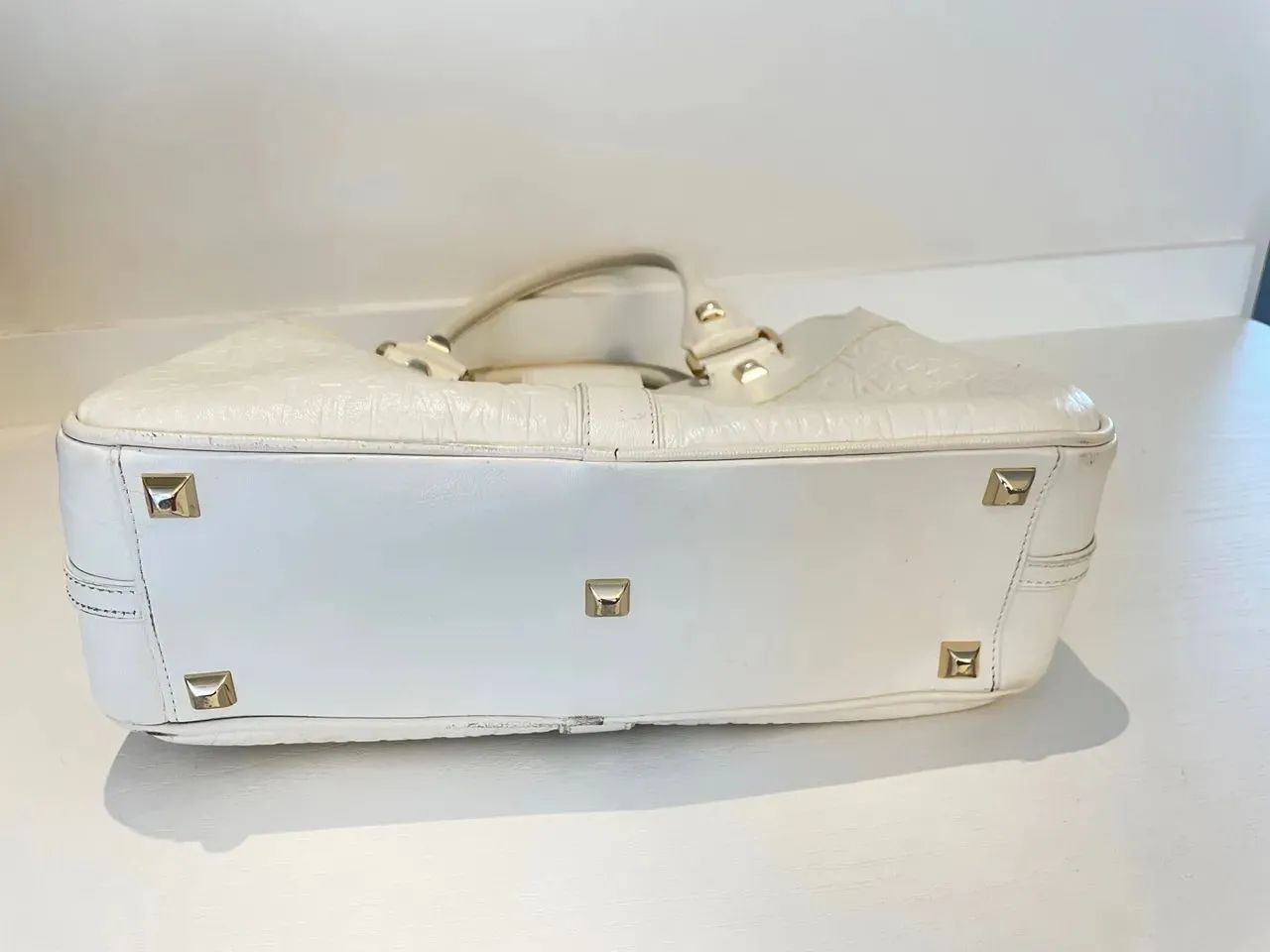 Bolsa Victor Hugo Original Modelo Tommy Cor Gelo - Pouco Uso - Foto 2