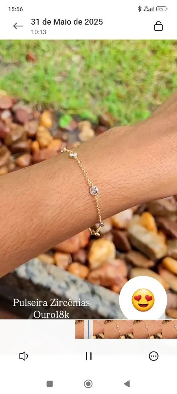 Conjunto Pulseira e Brincos Ouro 18k DESCONTO! - Foto 3