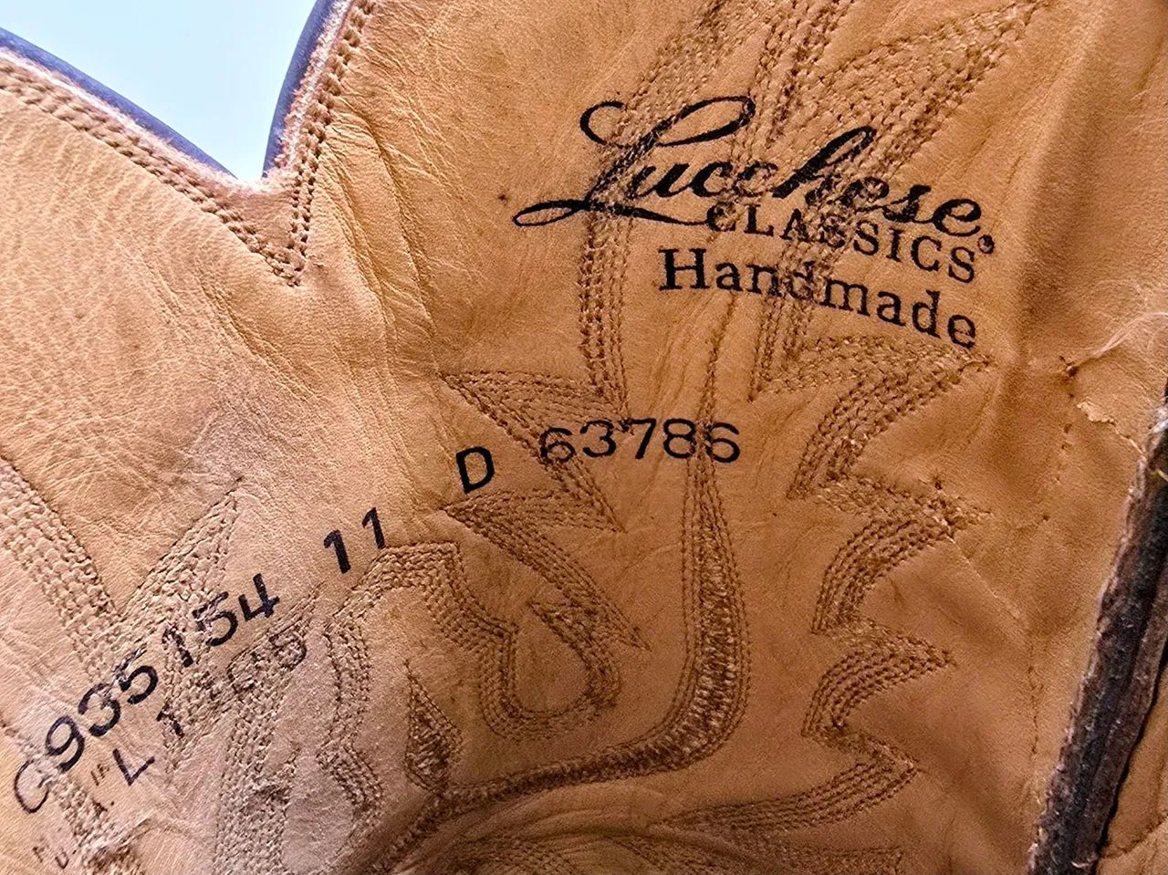 Lucchese Cowboy Western Boot Texas 11(EUA) Tamanho 42 (BRA), couro de cabra, cor: whiskey  - Foto 5