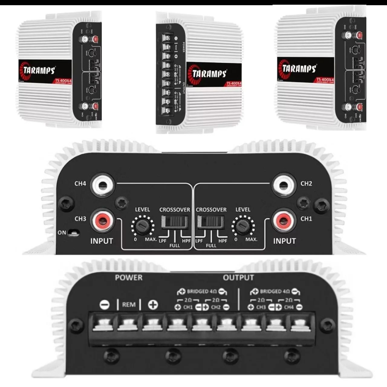 Amplificador Taramps TS 400X4 4 Canais 400W RMS