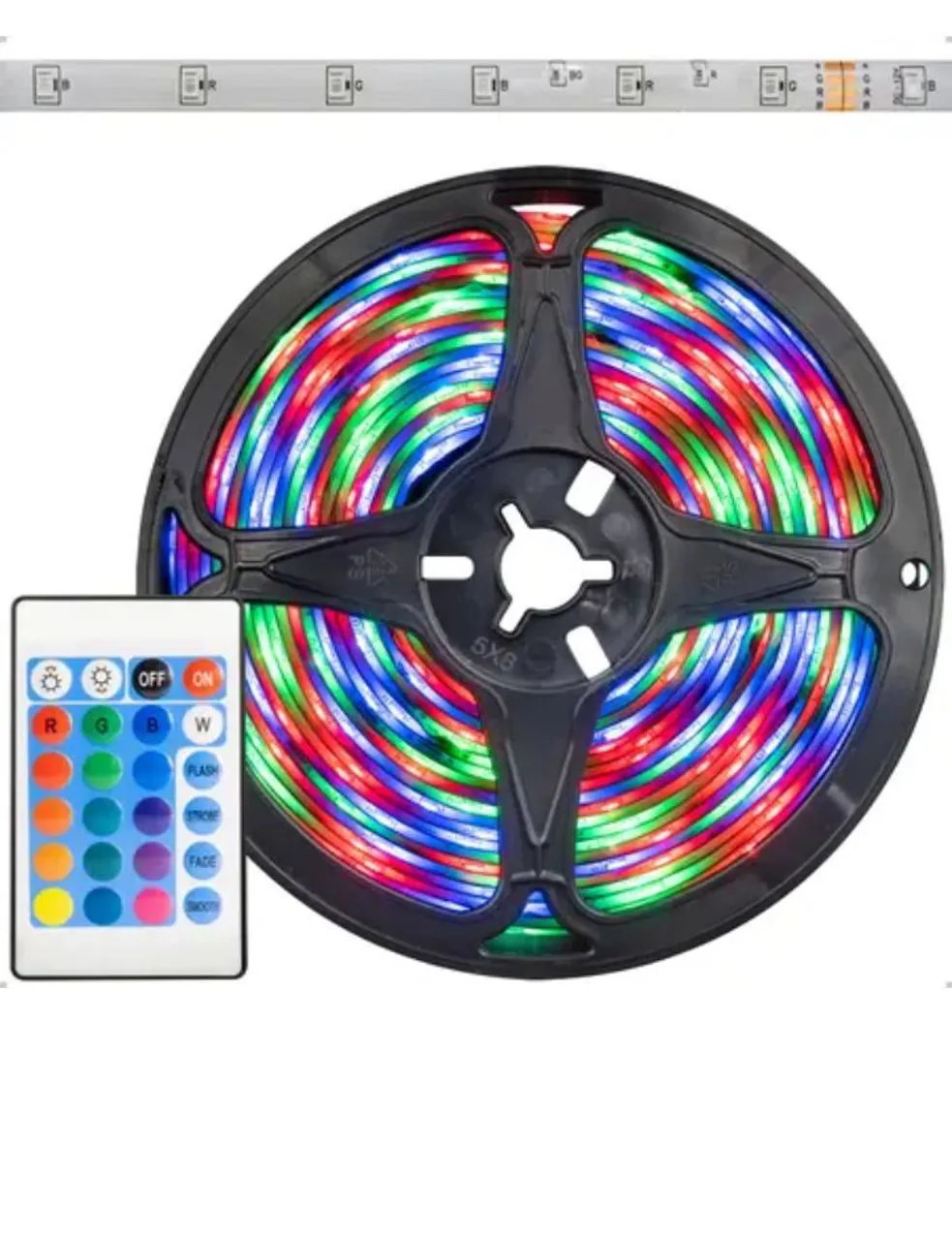 Fita de LED RGB com Controle Remoto - Iluminação Personalizada