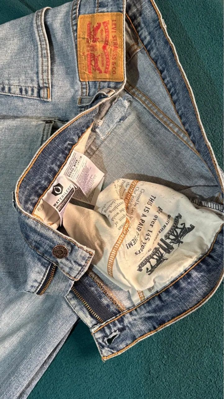 calça levis 505 vintage original (aceito cartão) - Foto 4