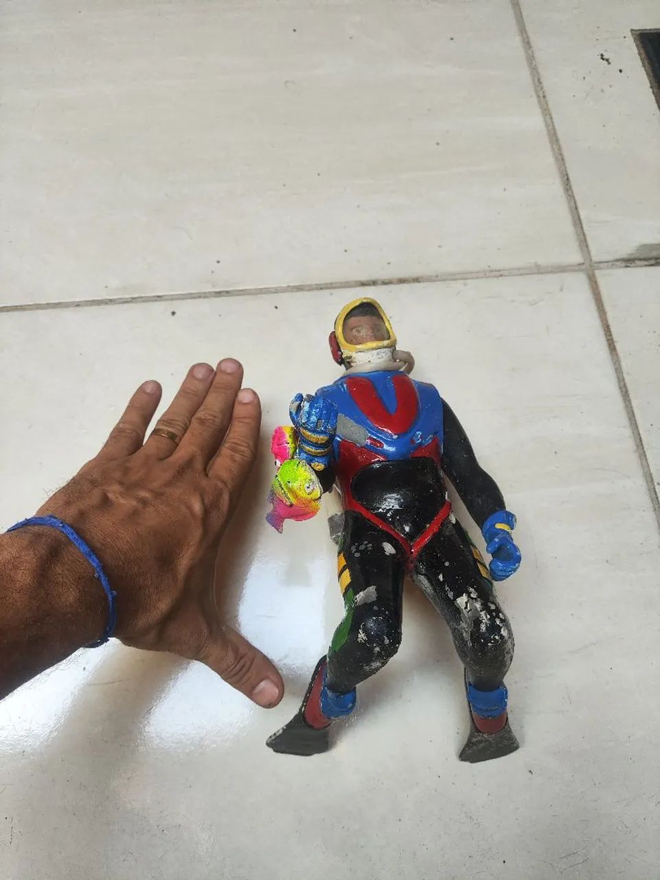 Boneco mergulhador decoração para aquário