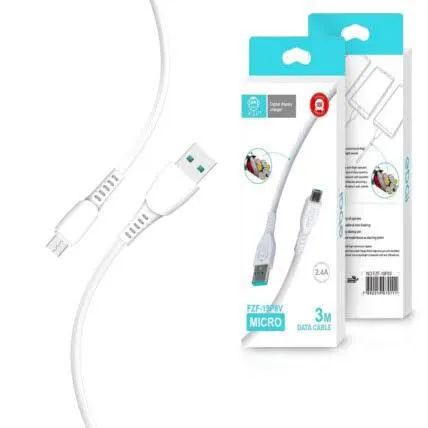 Cabo Micro Usb V8 2.4A Ebay 1 Metro - Branco