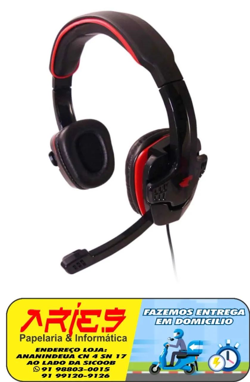FONE DE OUVIDO HEADSET GAMER G-FIRE EPH501EGSB C/ MICROFONE P2 PC NOTE