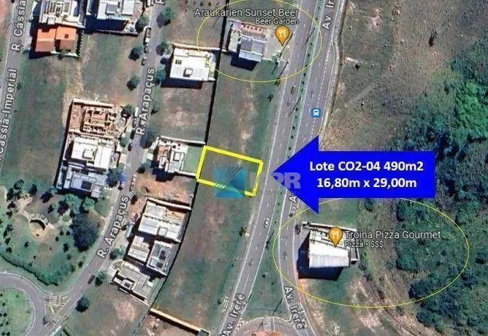 Terreno à venda, 490 m²- Condomínio Residencial Alphaville - São José dos Campos/SP