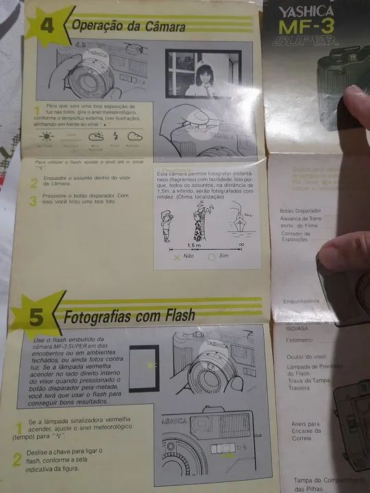 Manual de Instruções da Câmera Yashica MF-3 - Foto 3