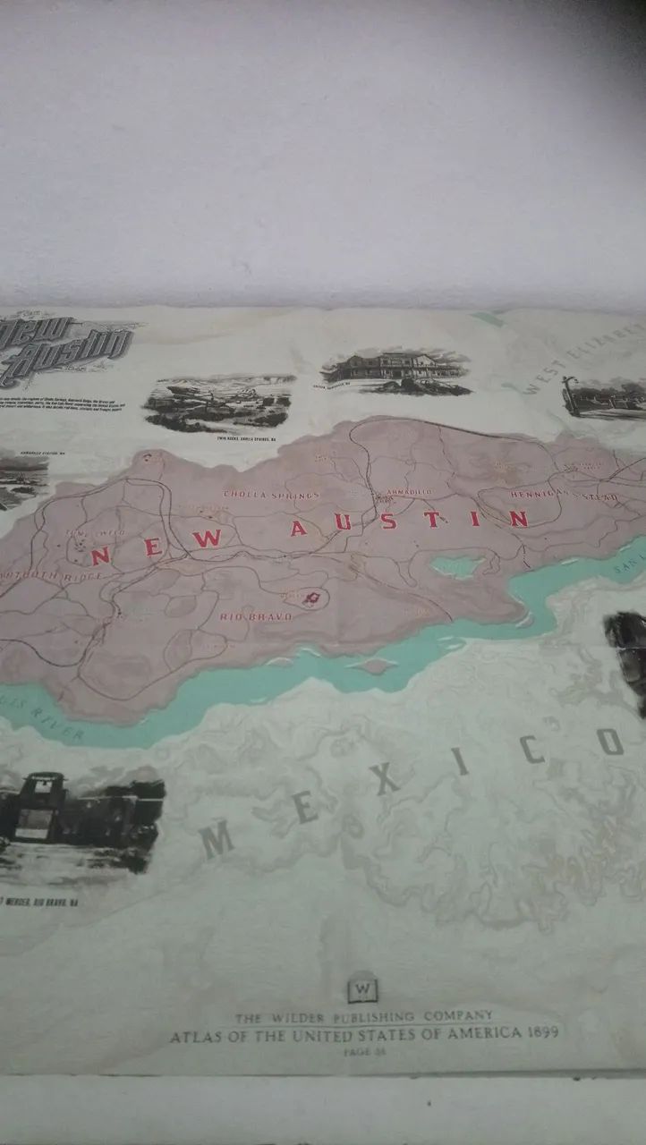 Mapa Red Dead Redemption 2 - Colecionável - Foto 2