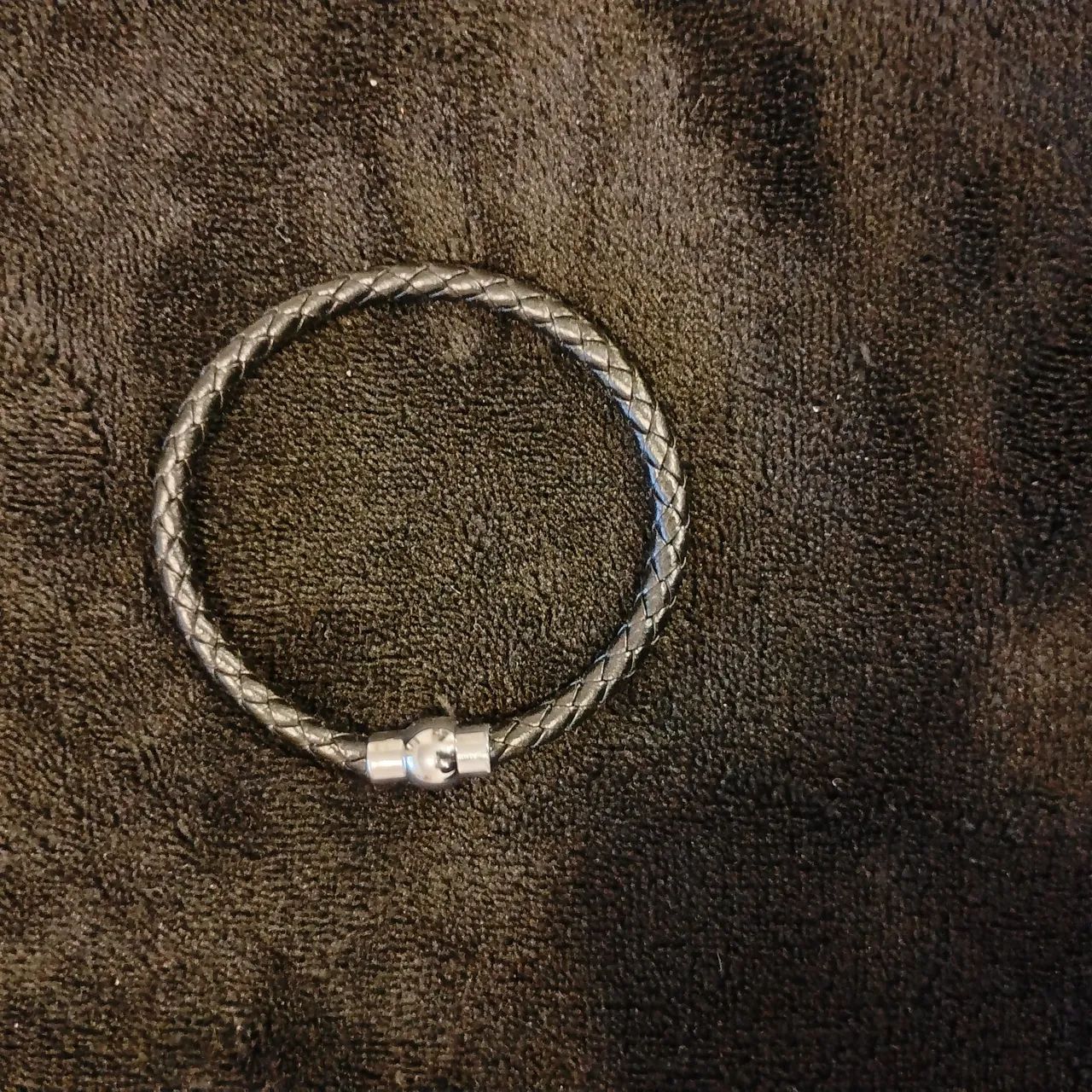 Pulseira Masculina em Couro Trançado
