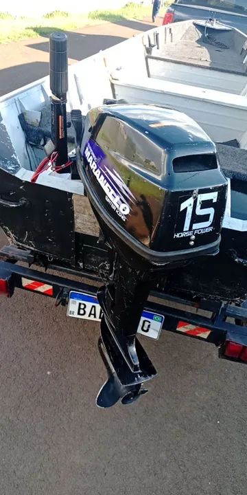 Conjunto 2014 Barco motor popa carreta rodoviária  - Foto 5