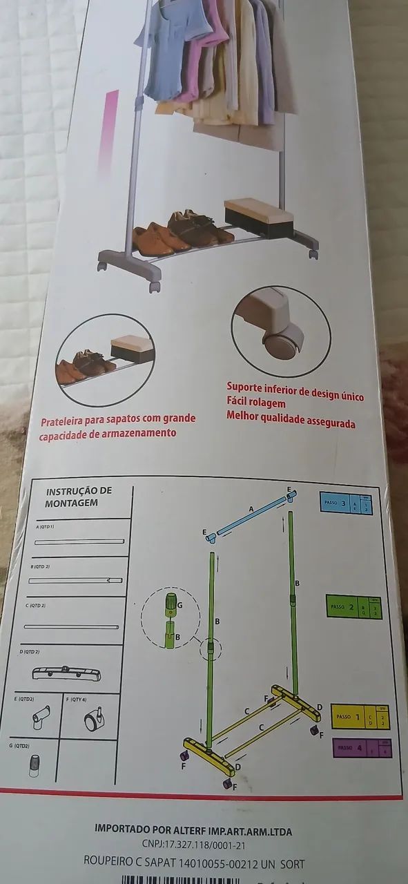 Roupeiro com Sapateira Ajustável  - Foto 5