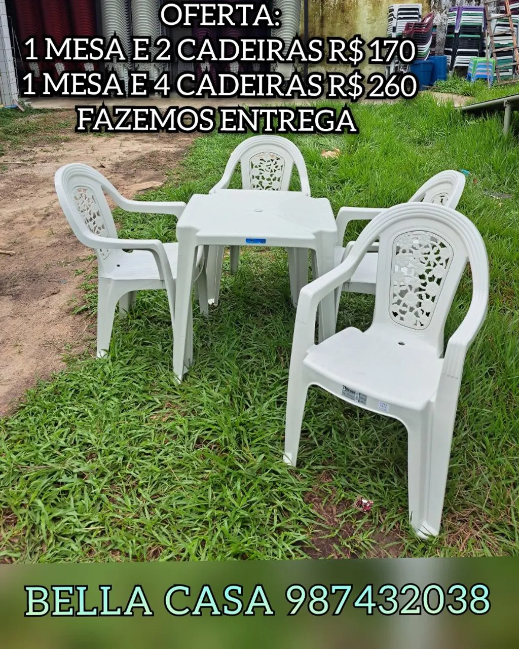 MESA PARAISO JS PLASTICO UD SS ENTREGO HOJE