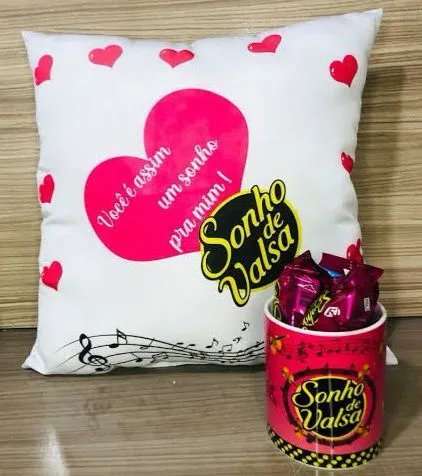Kit almofada personalizada+caneca