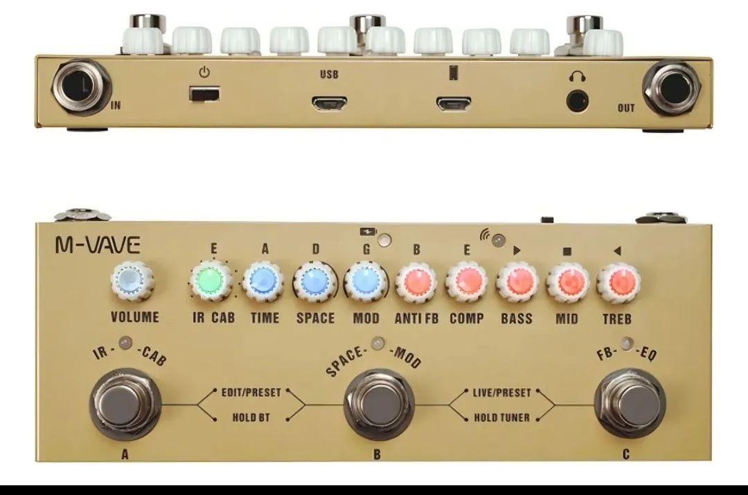 Pedal Multi-efeitos M-VAVE Ac