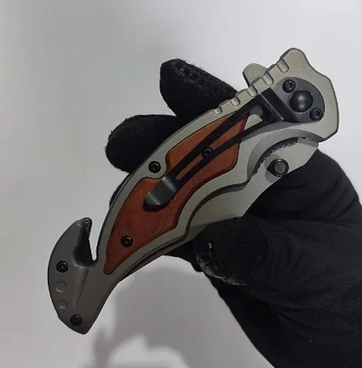 Canivete militar dobrável tatico- Acampamento e Sobrevivência - Foto 2