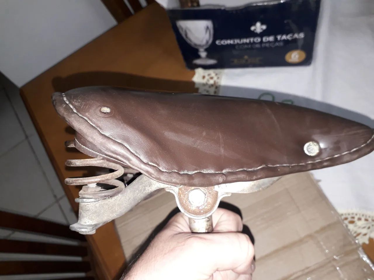 Selim de bicicileta antiga - Foto 3