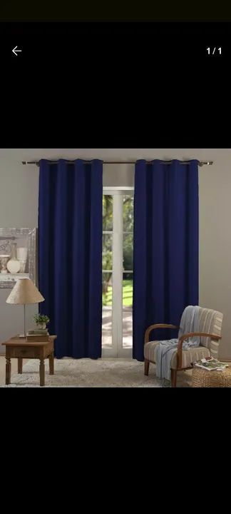 Cortinas blackout azul marinho  - Foto 4