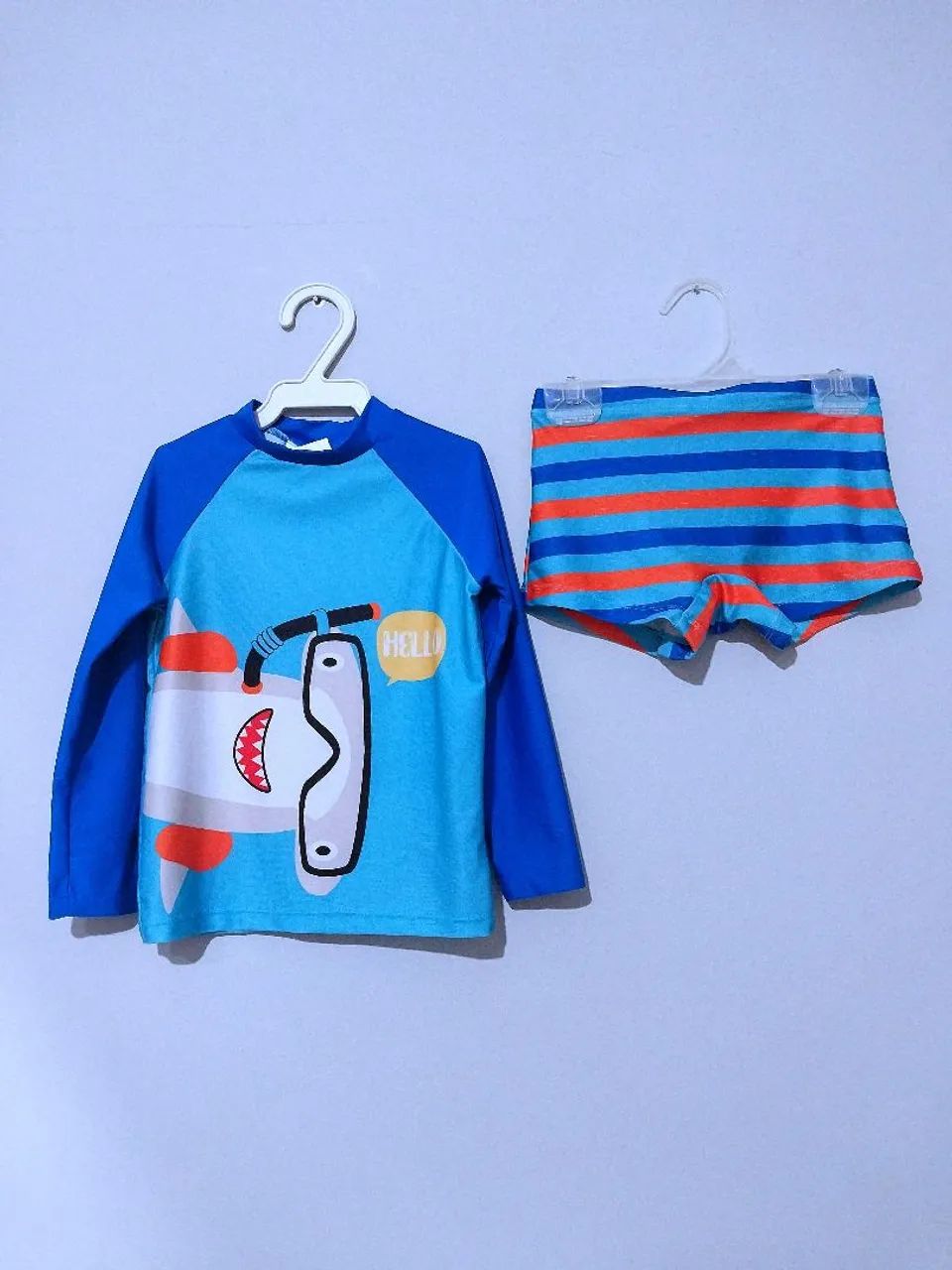 Conjunto de Roupa de Praia Infantil - Menino - Shark