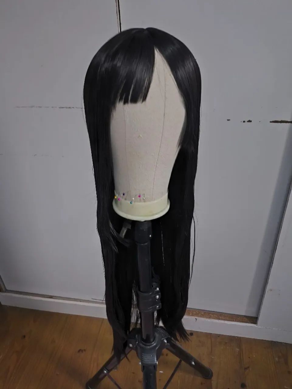 Wig preta 100cm 