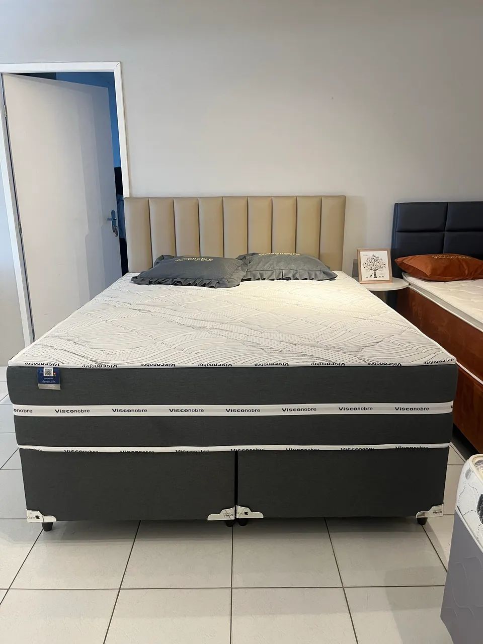 Cama Casal Queen Premium VISCOCHARME de Molas Ensacadas  - Foto 3