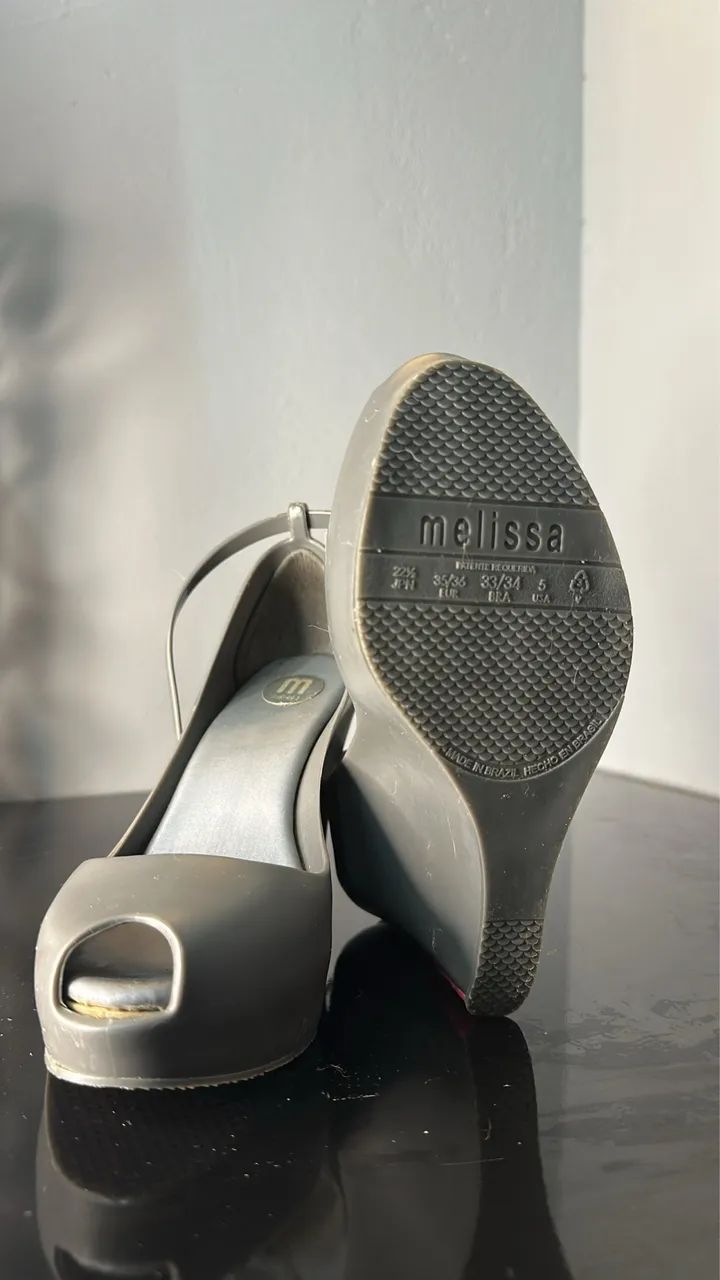 Sandália Melissa Wedge de Salto Anabela/Plataforma Calçados