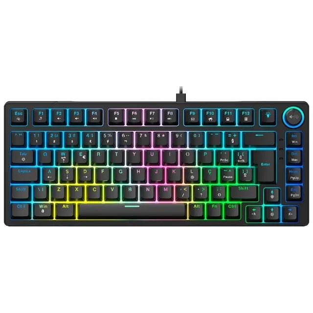 eclado Mecânico Kalkan BlazePRO 75% RGB Switch YH Brown (Com HotSwap) - KLK00016 - WZetta - Foto 3