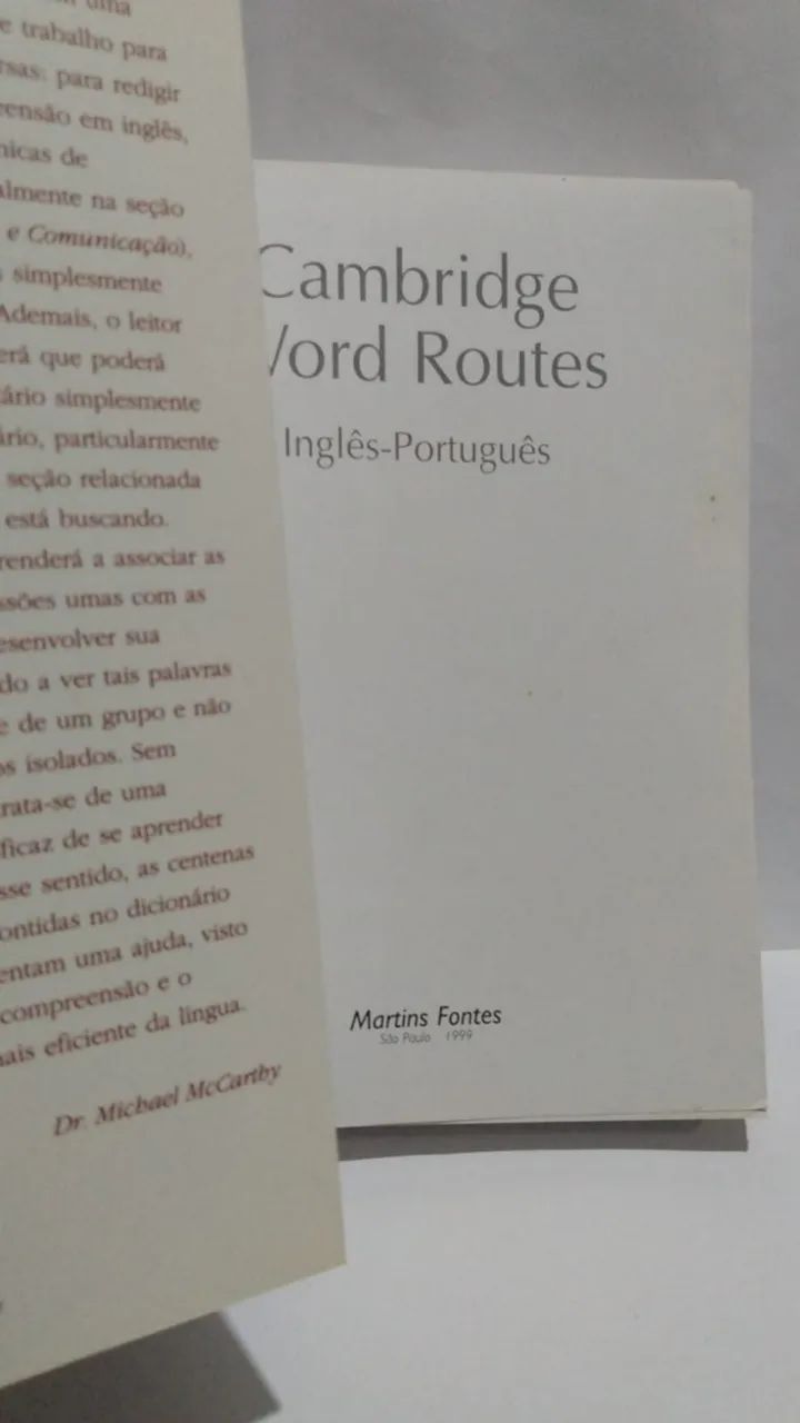 Livro Dicionário Cambridge Word Routes Inglês português grande. - Foto 4