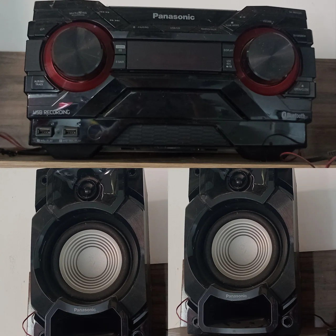 Som da Panasonic com Bluetooth e USB