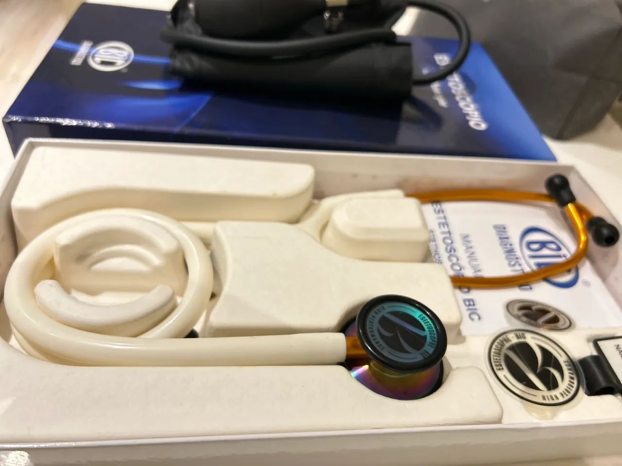 Kit Esfigmomanômetro e Estetoscópio Inox Duplo