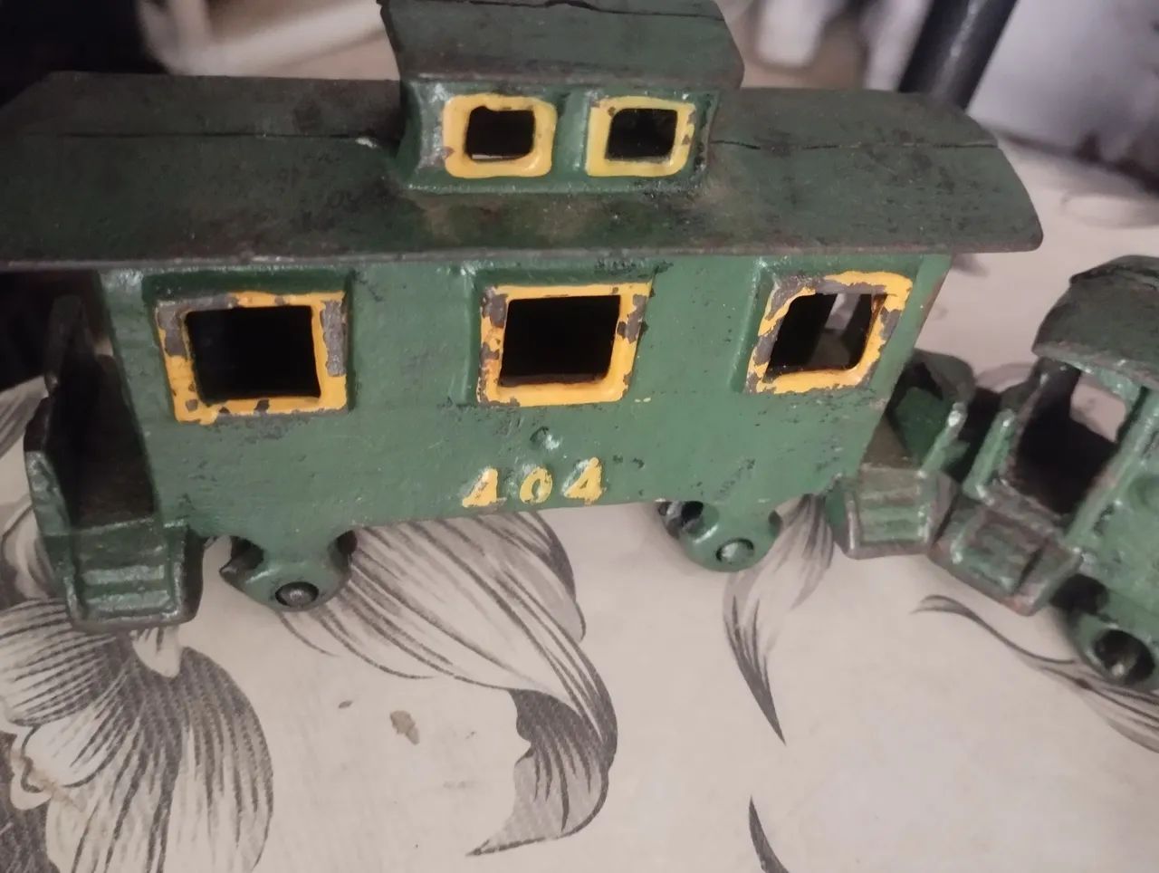 Trenzinho antigo Maria fumaça todo de ferro fundido. - Foto 2