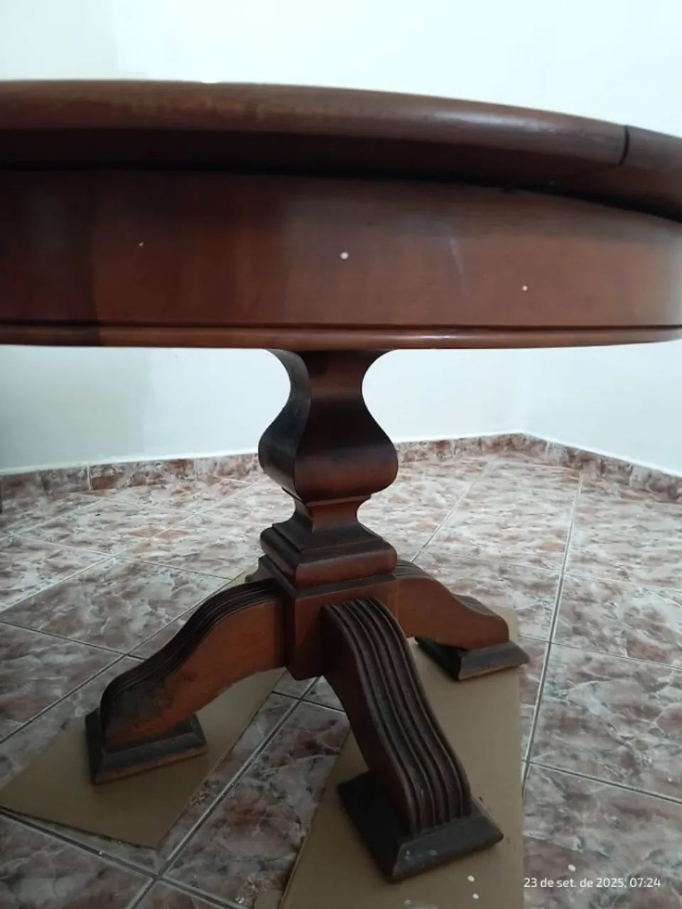Conjunto Mesa de Jantar Redonda 4 Cadeiras Madeira Maciça - Foto 3