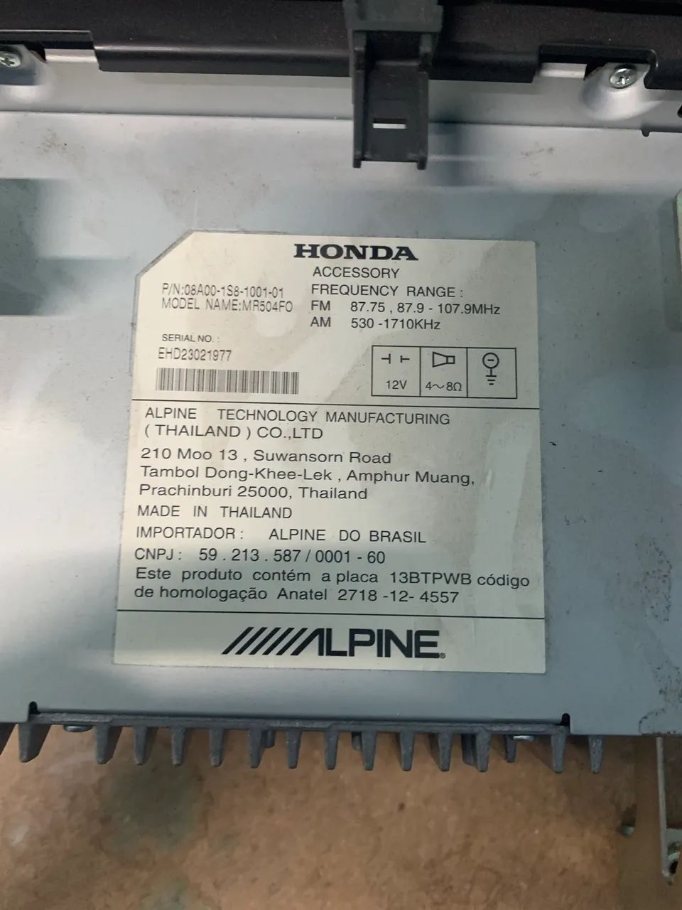 Rádio original Honda Fit - Foto 2