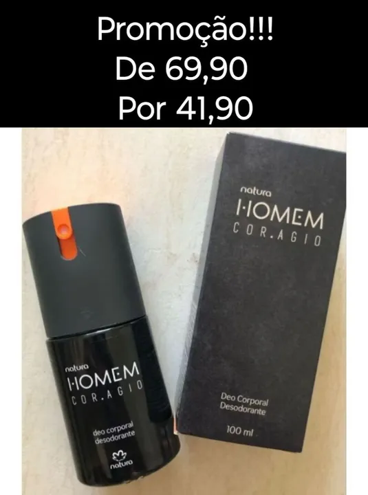 Desodorante Natura Homem Coragem 100ml