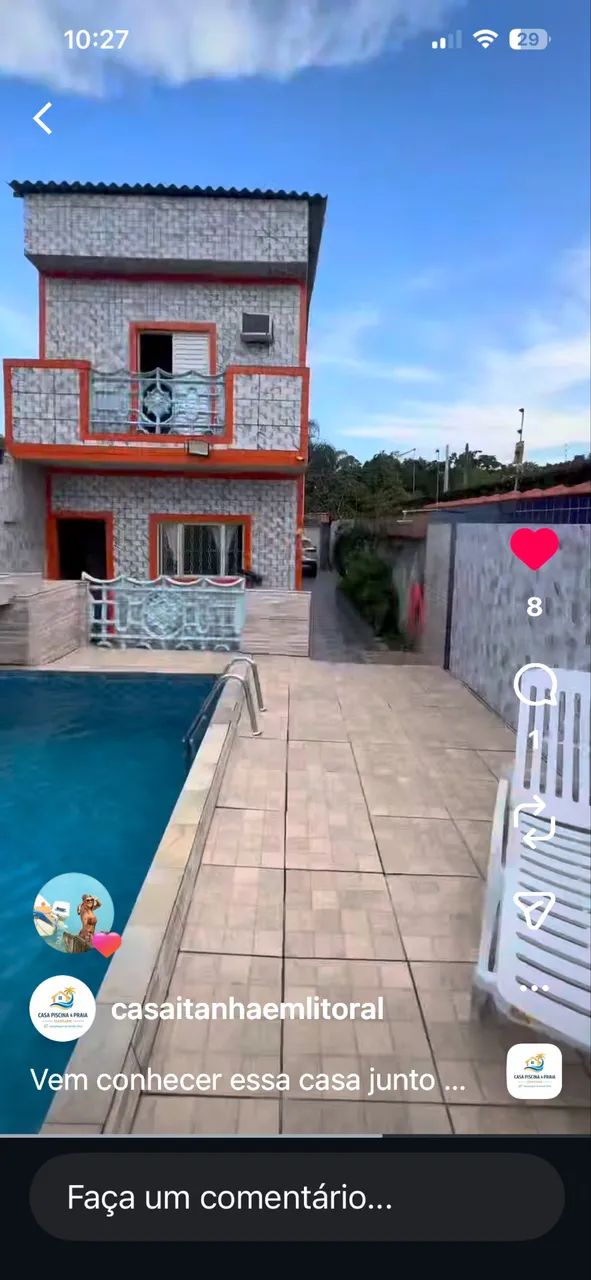 CASA PARA TEMPORADA COM PISCINA - Foto 7