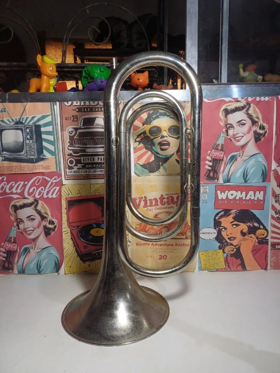 Corneta antiga Quirino em ótimo estado (sem bocal)