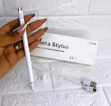 Caneta Stylus Touch Screen com Ponta Fina para Escrita e Desenho em iOs e Android - Foto 2