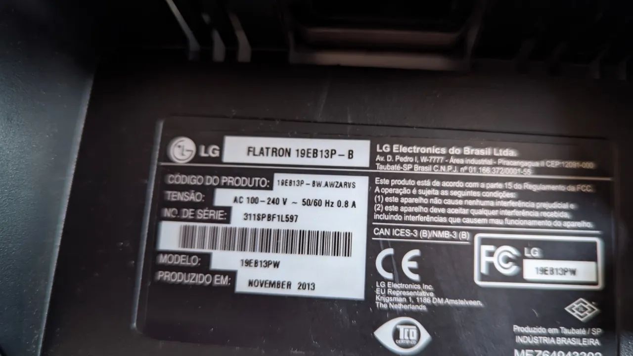 Monitor Led Widescreen 19' LG64318043487361122