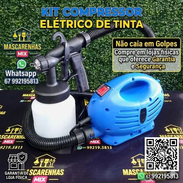 Kit Pintura Pulverizadora de Tinta Elétrica. Cod:039