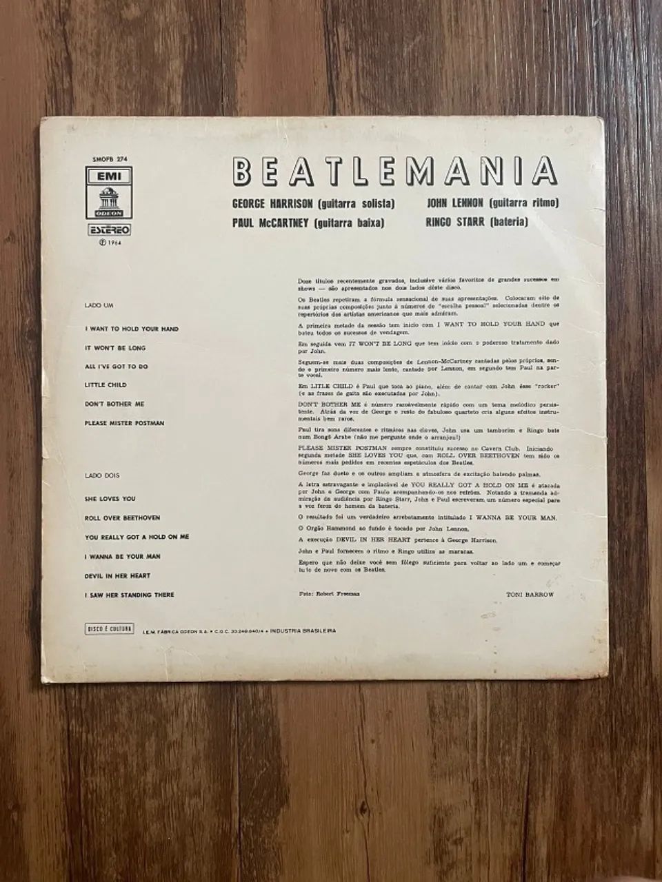 Vinil Beatlemania The Beatles Odeon Estéreo Original - Foto 2