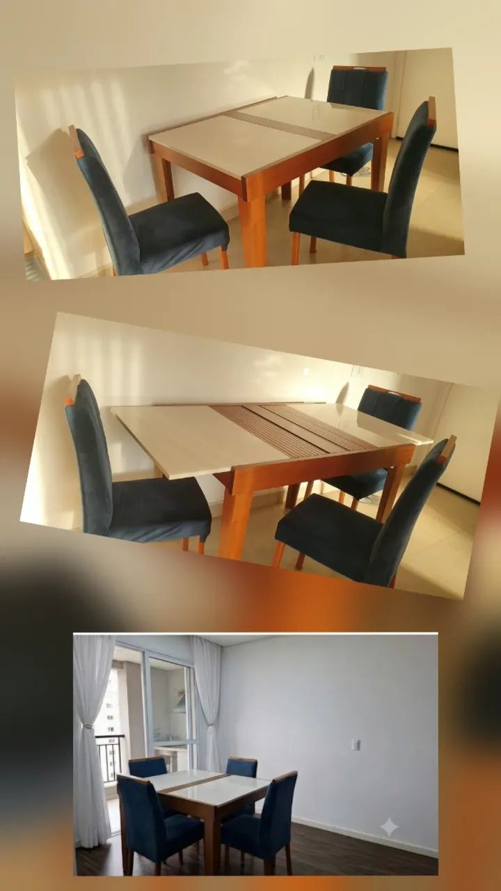 Conjunto Mesa de jantar com 04 cadeiras - Foto 4
