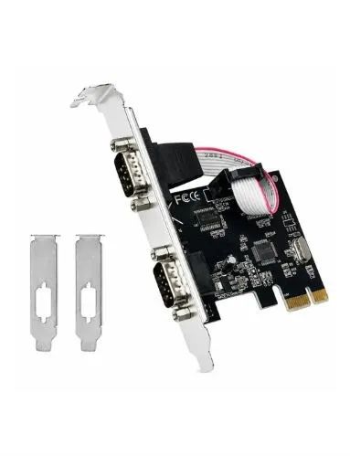 Placa PCI X 2 Serial com espelho normal e low profile