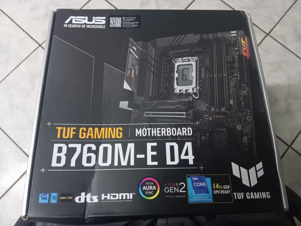 Placa-Mãe ASUS TUF Gaming B760M-E D4 (LGA 1700) - Na Caixa - Foto 2