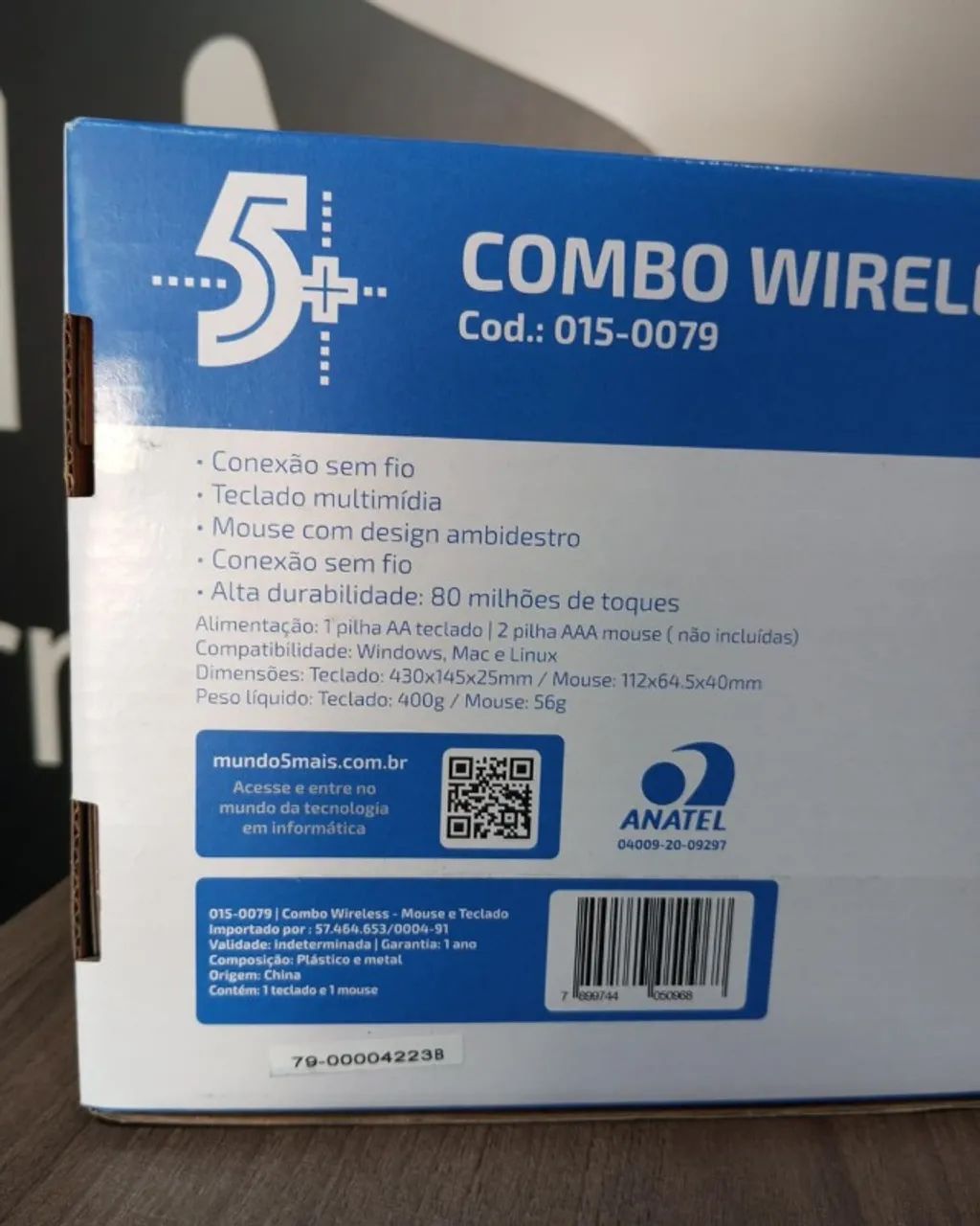 Kit Teclado e Mouse Sem Fio Combo Wireless Office - Foto 2