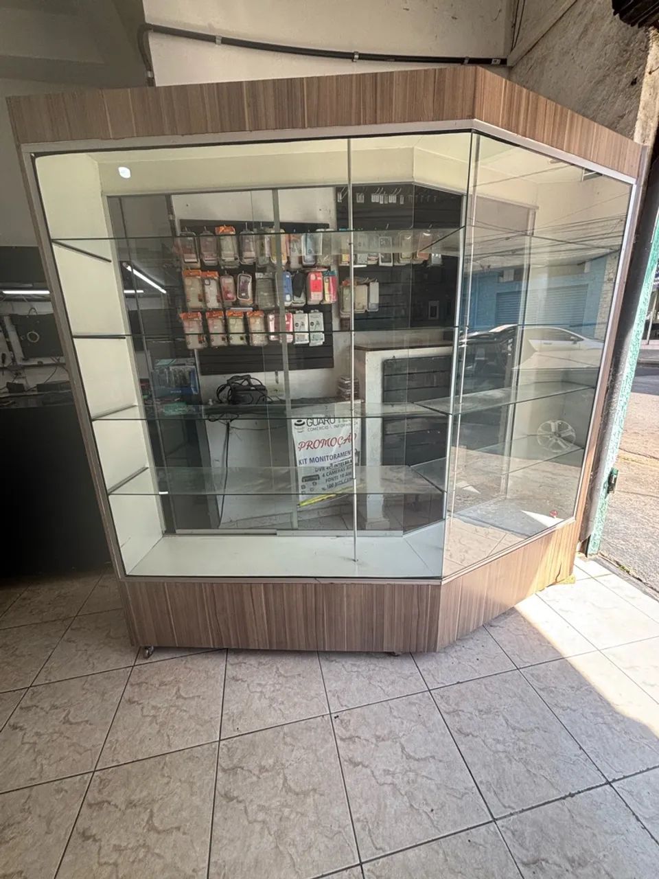 Vitrine expositora para loja 