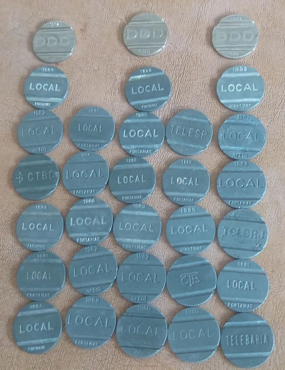 Fichas Telefônicas Antigas de 1980 a 1995 Para Colecionadores  - Foto 5