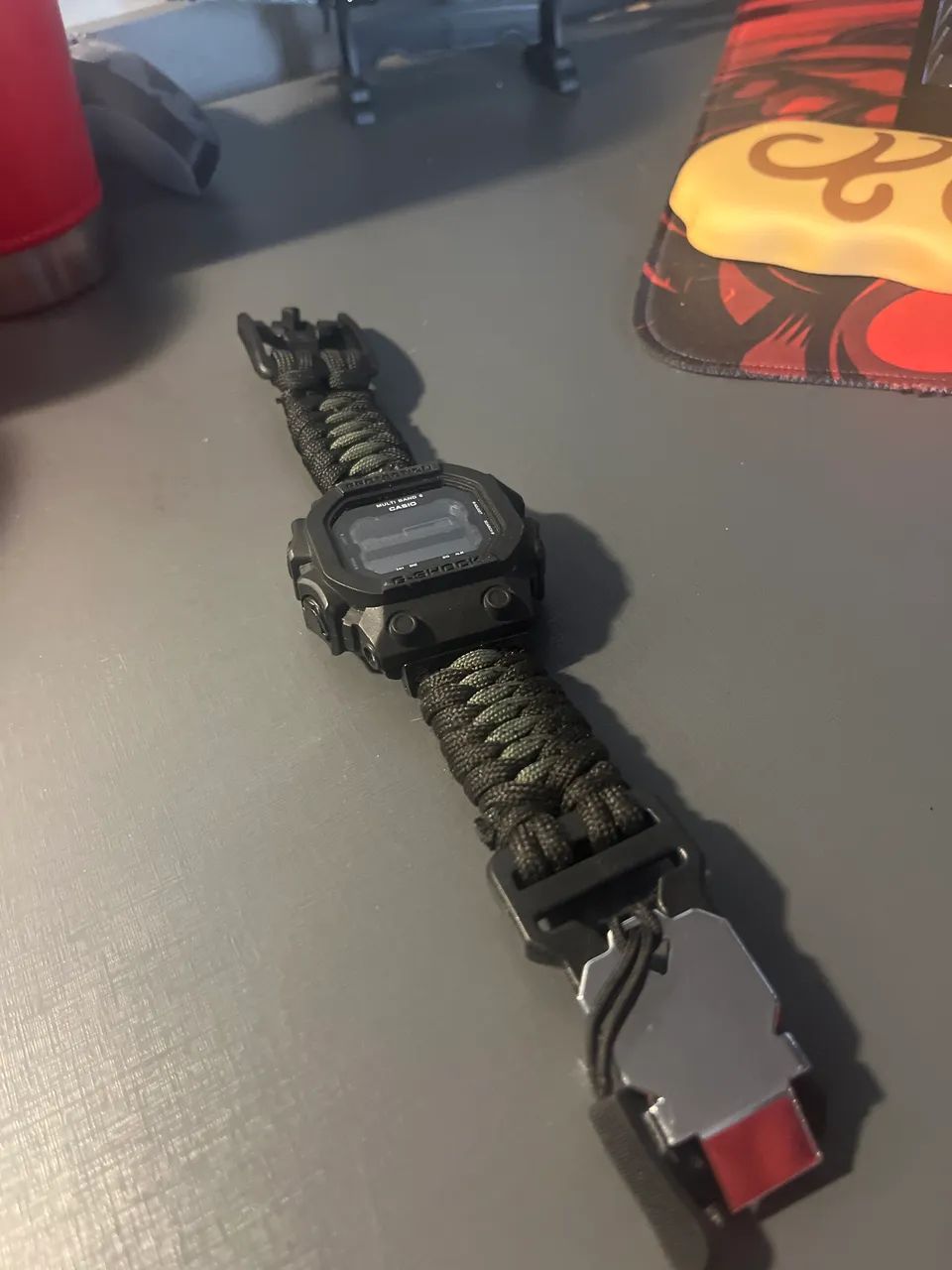 Relogio g-shock Casio + pulseira paracord + fivela personalizada - Foto 2