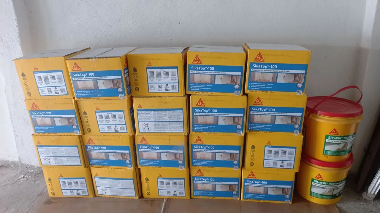 Sika top 100 , caixa com 18kg  Valor 50,00 faço entregas  - Foto 4