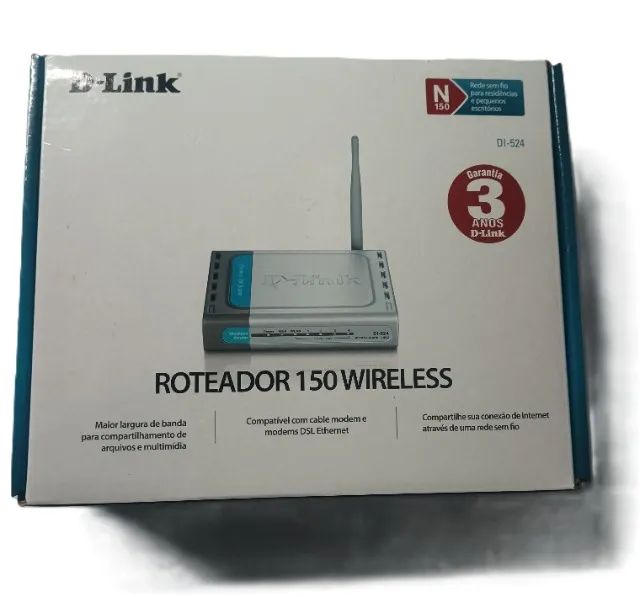 Roteador D-Link  DI-524 (Semi Novo)