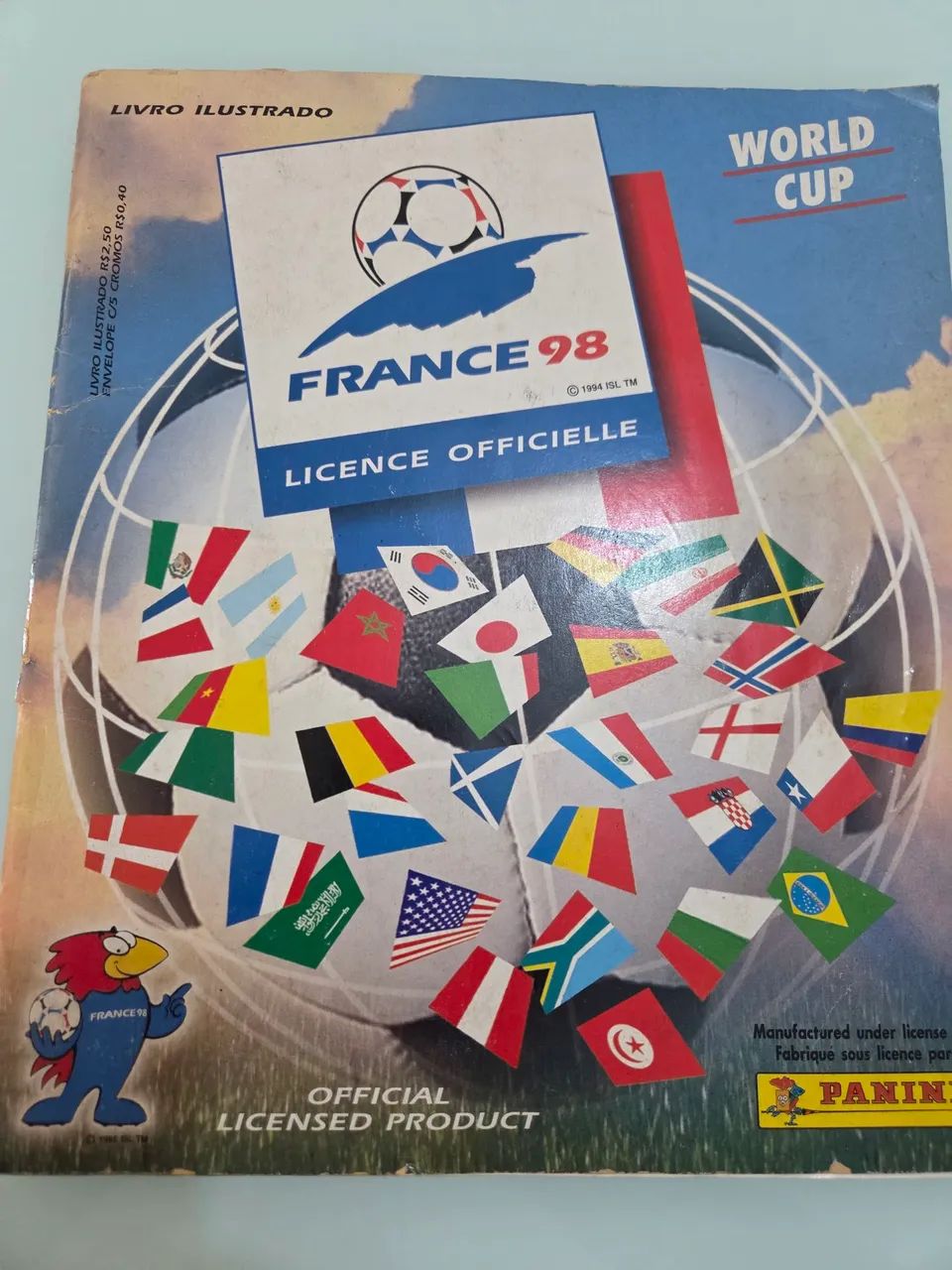 Álbum copa 1998 Original Panini